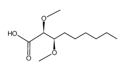 (2S,3R)-2,3-dimethoxynonanoic acid结构式