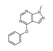 1-methyl-4-phenoxy-1H-pyrazolo[3,4-d]pyrimidine结构式