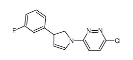 3-chloro-6-[3-(3-fluorophenyl)-2,3-dihydro-1 H -pyrrol-1-yl]pyridazine Structure