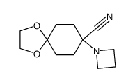 8-azetidin-1-yl-1,4-dioxaspiro[4,5]decane-8-carbonitrile结构式