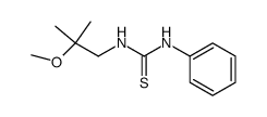 N-(β-methoxy-isobutyl)-N'-phenyl-thiourea结构式