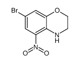 7-Bromo-5-nitro-3,4-dihydro-2H-1,4-benzoxazine Structure