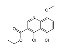 4,5-Dichloro-8-methoxyquinoline-3-carboxylic acid ethyl ester Structure