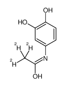 2,2,2-trideuterio-N-(3,4-dihydroxyphenyl)acetamide结构式