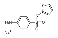 sodium,(4-aminophenyl)sulfonyl-thiophen-2-ylazanide Structure