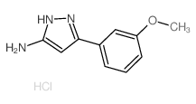 5-AMINO-3-(3-METHOXYPHENYL)PYRAZOLE HYDROCHLORIDE Structure