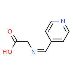 Glycine, N-(4-pyridinylmethylene)- (9CI) structure