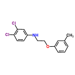 3,4-Dichloro-N-[2-(3-methylphenoxy)ethyl]aniline Structure