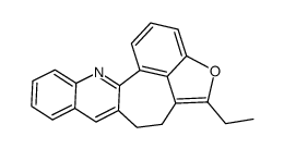 5-Ethyl-6,7-Dihydrobenzo[6,7]Furo[3'',4'':5,6]Cyclohepta[1,2-b]Quinoline Structure