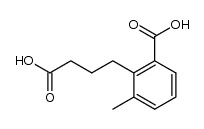 4-(2-carboxy-6-methyl-phenyl)-butyric acid结构式