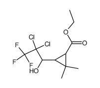 ethyl 2-(2,2-dichloro-1-hydroxy-3,3,3-trifluoropropyl)-3,3-dimethyl-cyclopropane-carboxylate Structure