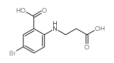 5-bromo-2-(2-carboxyethylamino)benzoic acid Structure