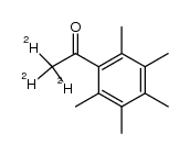 trideuterioacetylpentamethylbenzene Structure