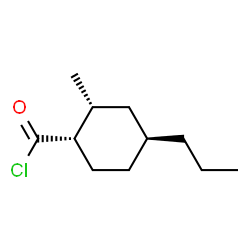 Cyclohexanecarbonyl chloride, 2-methyl-4-propyl-, (1alpha,2alpha,4beta)- (9CI) structure