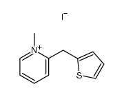 1-Methyl-2-(2-thienylmethyl)pyridinium iodide结构式