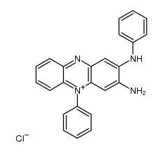 3-amino-2-anilino-5-phenyl-phenazinium, chloride结构式