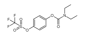 4-((diethylcarbamoyl)oxy)phenyl trifluoromethanesulfonate结构式