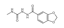 2-(benzo[d][1,3]dioxole-5-carbonyl)-N-methylhydrazinecarboxamide结构式