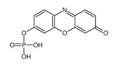 (7-oxophenoxazin-3-yl) dihydrogen phosphate Structure