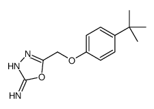 5-[(4-tert-butylphenoxy)methyl]-1,3,4-oxadiazol-2-amine Structure