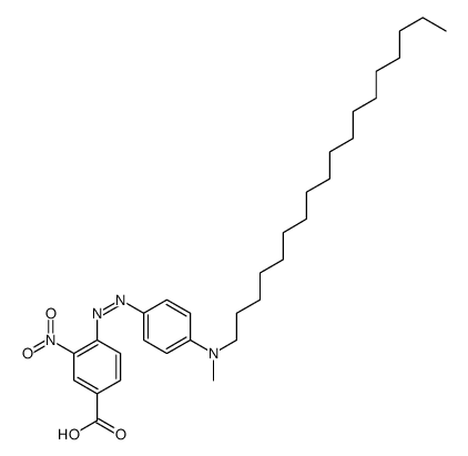 4-[[4-[methyl(octadecyl)amino]phenyl]diazenyl]-3-nitrobenzoic acid Structure