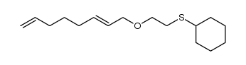 1-cyclohexyl-1-thia-4-oxa-6E,11-dodecadiene Structure
