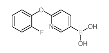 (6-(2-FLUOROPHENOXY)PYRIDIN-3-YL)BORONIC ACID structure