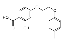 2-hydroxy-4-[2-(4-methylphenoxy)ethoxy]benzoic acid结构式