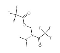 Trifluoro-acetic acid N',N'-dimethyl-N-(2,2,2-trifluoro-acetyl)-hydrazinomethyl ester结构式