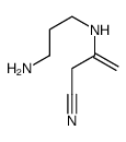 3-(3-aminopropylamino)but-3-enenitrile结构式