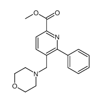methyl 5-(morpholin-4-ylmethyl)-6-phenylpyridine-2-carboxylate Structure
