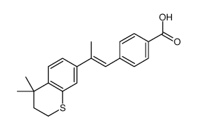 4-[(E)-2-(4,4-dimethyl-2,3-dihydrothiochromen-7-yl)prop-1-enyl]benzoic acid Structure