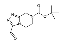 tert-Butyl 3-formyl-5,6-dihydro-[1,2,4]triazolo[4,3-a]pyrazine-7(8H)-carboxylate Structure