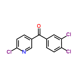 (6-Chloro-3-pyridinyl)(3,4-dichlorophenyl)methanone结构式