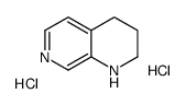 1,2,3,4-Tetrahydro-1,7-naphthyridine dihydrochloride结构式