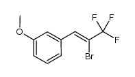 1-[2-bromo-3,3,3-trifluoro-1-propenyl]-3-methoxybenzene结构式