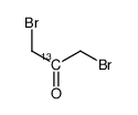 1,3-Dibromoacetone-2-13C结构式