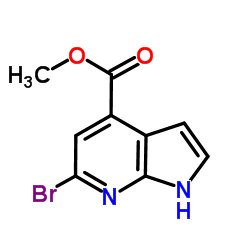 6-Bromo-7-azaindole-4-carboxylic acid Methyl ester Structure