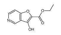 3-Hydroxyfuro[3,2-c]pyridine-2-carboxylic acid ethyl ester结构式