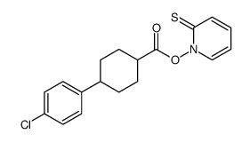 (2-sulfanylidenepyridin-1-yl) 4-(4-chlorophenyl)cyclohexane-1-carboxylate结构式