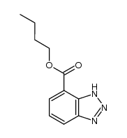 1H-benzotriazole-7-carboxylic acid n-butyl ester结构式