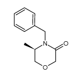 (5R)-5-methyl-4-(phenylmethyl)-3-morpholinone结构式