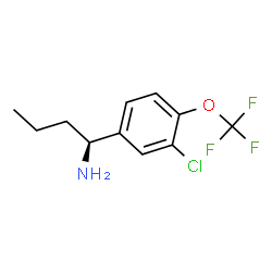(1S)-1-[3-CHLORO-4-(TRIFLUOROMETHOXY)PHENYL]BUTYLAMINE Structure