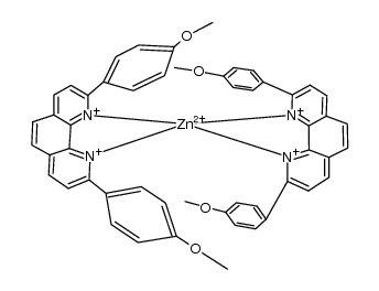 Zn(2+) (2,9-di(p-anisyl)-1,10-phenanthroline)2结构式