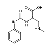 3-(methylamino)-2-(3-phenylureido)propionic acid结构式