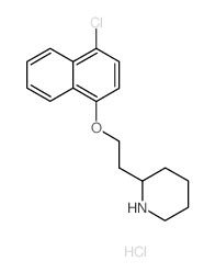 2-{2-[(4-Chloro-1-naphthyl)oxy]ethyl}piperidine hydrochloride Structure