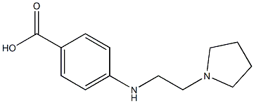 Benzoic acid,4-[[2-(1-pyrrolidinyl)ethyl]amino]- Structure