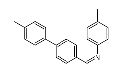 Benzenamine, 4-methyl-N-[(4'-methyl[1,1'-biphenyl]-4-yl)methylene]- Structure