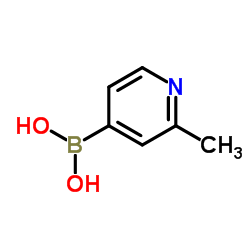 (2-Methyl-4-pyridinyl)boronic acid结构式