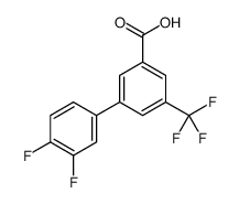 3-(3,4-difluorophenyl)-5-(trifluoromethyl)benzoic acid结构式